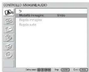 SONY FWD-32LX1R - Menu CONTROLLO IMMAGINE/IO - 1