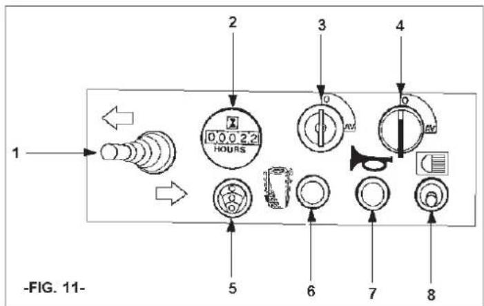Lavor SWL R990 - CENTRE BRUSH ENGAGEMENT LEVER: For all models. - 1
