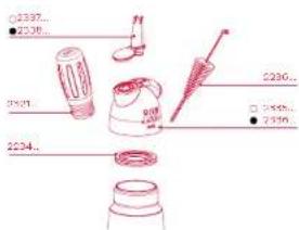 ISI Easy Whip Plus Mini - Expanded Drawing - 1