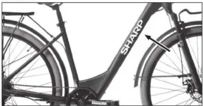 SHARP BK-DM02EB - Número do Quadro da Bicicleta - 1