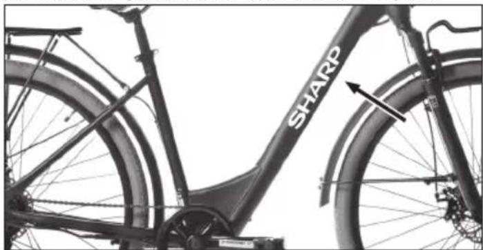 SHARP BK-DM02EB - Bike Frame Number - 1