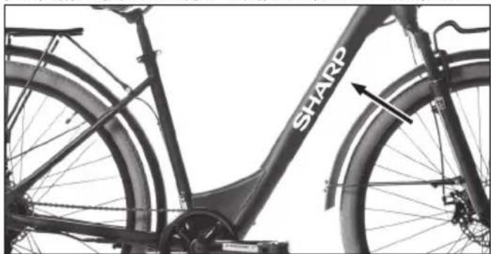 SHARP BK-DM02EB - Dviračio rémo numeris - 1