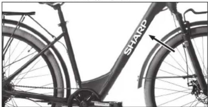 SHARP BK-DM02EB - Kerékpár vázszáma - 1