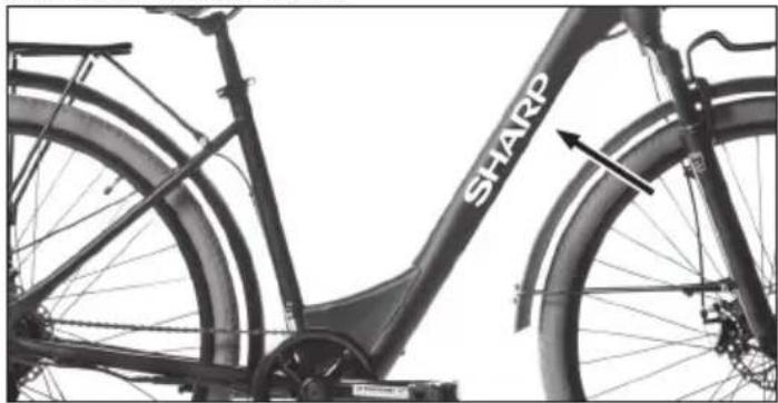SHARP BK-DM02EB - Numero del Telaio della Bicicletta - 1