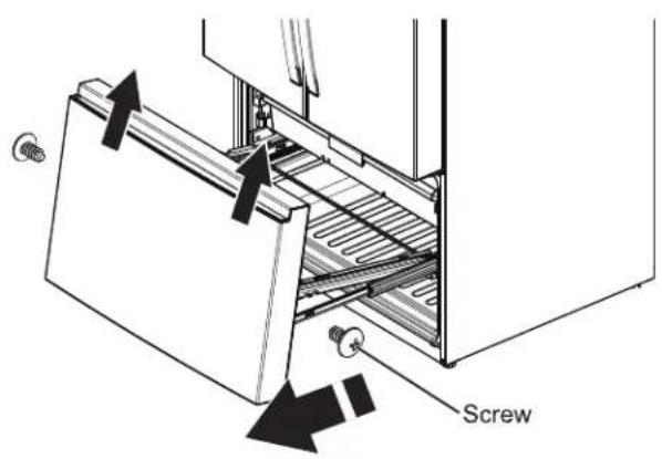 WHIRLPOOL WRFF3136SW - Remove The Freezer Door - 1