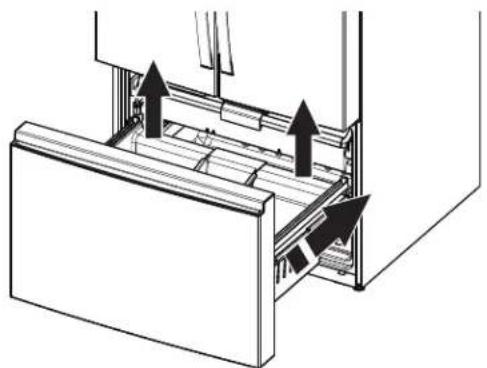WHIRLPOOL WRFF3136SW - Remove And Replace The Freezer Door Or Remove The Freezer Drawer - 1