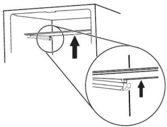 WHIRLPOOL WRFF3136SW - To remove and replace full glass shelf: - 1