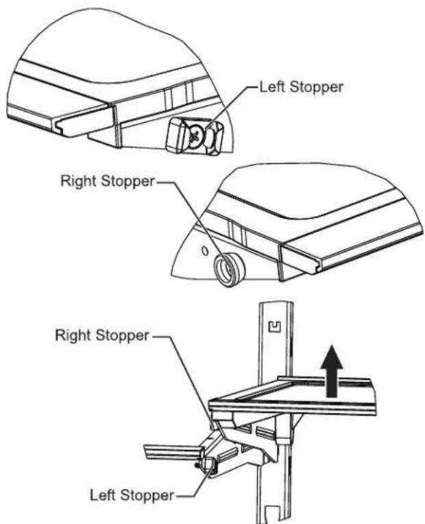 WHIRLPOOL WRFF3136SW - To remove and replace a half shelf with shelf frame: - 1