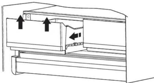 WHIRLPOOL WRFF3736SW - To remove and replace the drawers: - 1