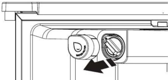 WHIRLPOOL WRFF3736SW - Sustituir e instalar el filtro de agua - 1
