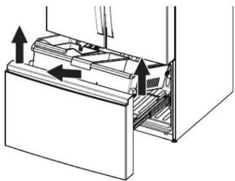 WHIRLPOOL WRFF3736SW - Remove The Freezer Top Printer - 4