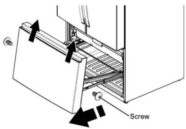 WHIRLPOOL WRFF3536SW - Remove The Freezer Door - 1