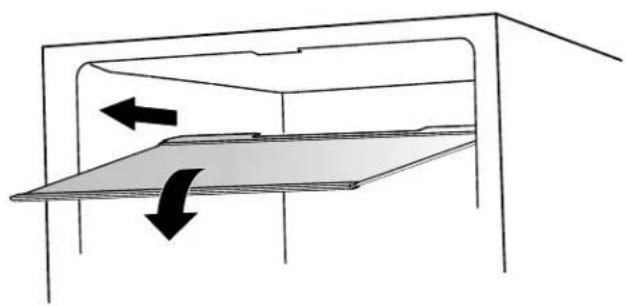 WHIRLPOOL WRFF3536SW - To remove and replace full glass shelf: - 2