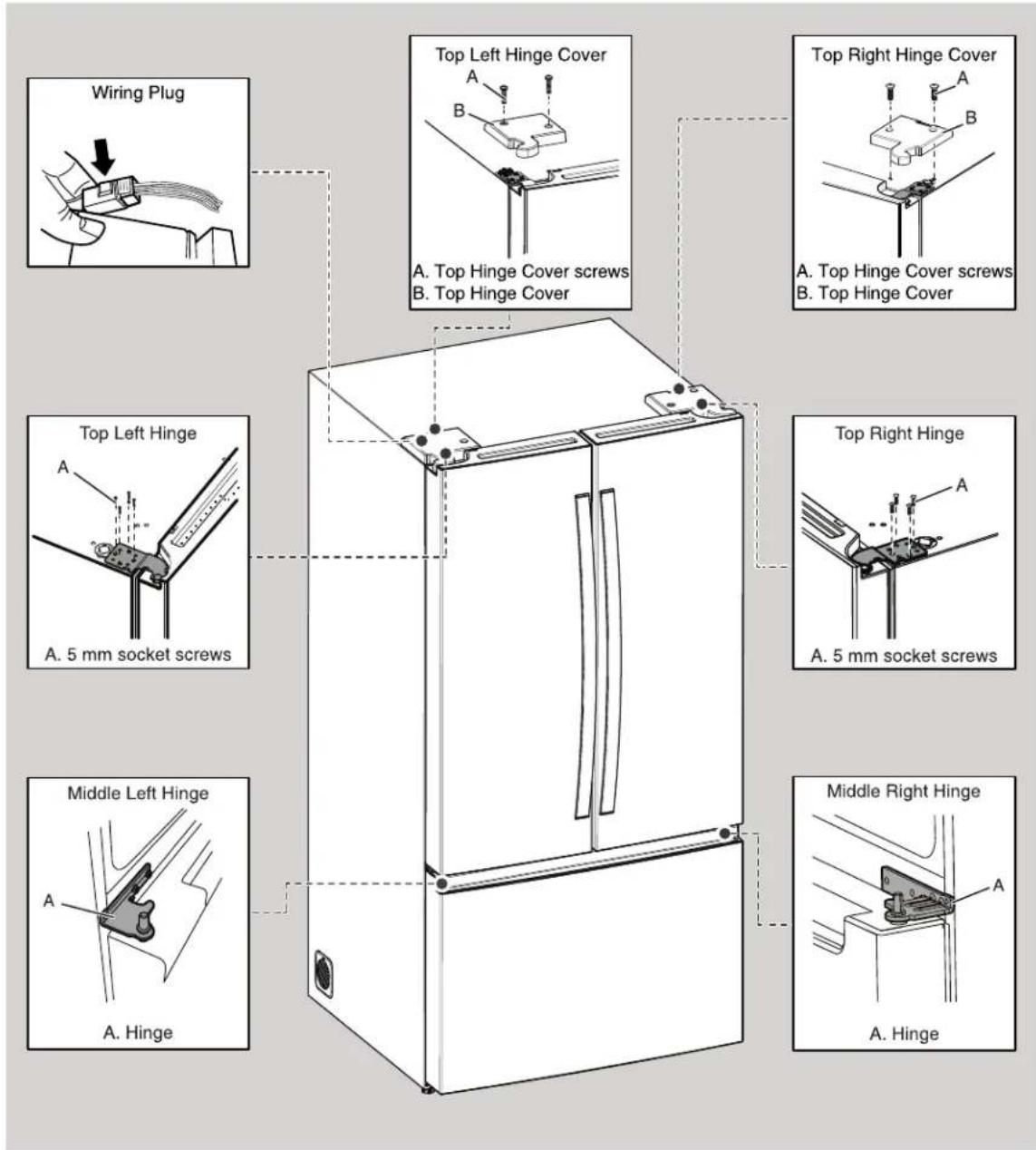 WHIRLPOOL WRFF3536SW - WARNING - 1
