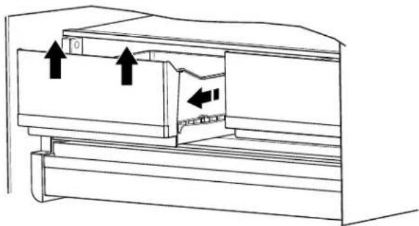 WHIRLPOOL WRFF3536SW - To remove and replace the drawers: - 1