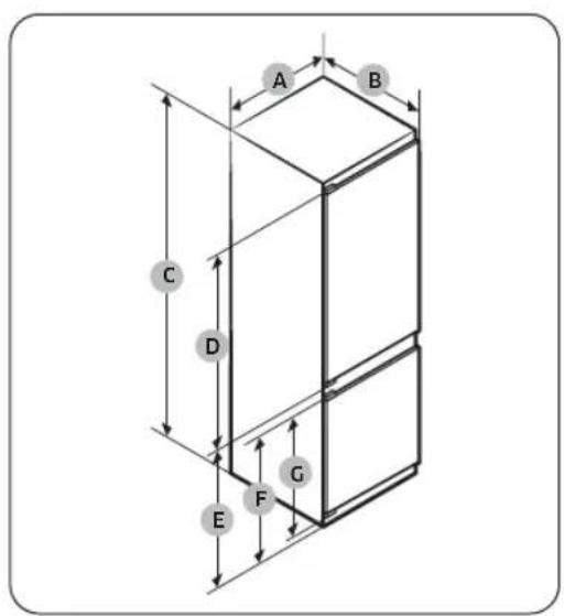 SAMSUNG BRB70F26DEF0 - Dimensionsdel'appareil - 1