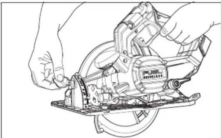 MILWAUKEE M18 FUEL 2834-20 - Ajuste del ángulo del bisel - 1
