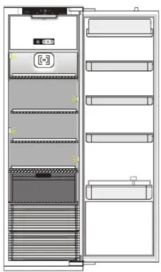 BAUKNECHT BKSD12432 - Modul de depozitare al alimentelor proaspete și al băuturilor - 1