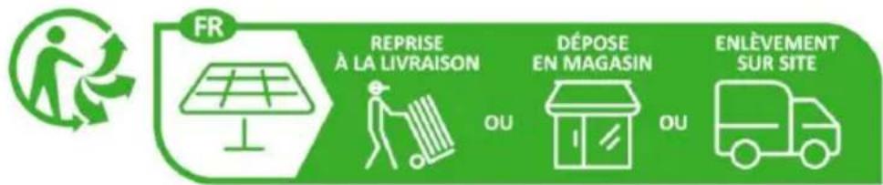 FR REPRISE À LA LIVRAISON OU DÉPOSE EN MAGASIN OU ENLÈVEMENT SUR SITE