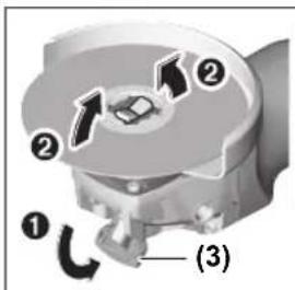 BOSCH GWX 13-125 Professional - Lihvimistööriista eemaldamine - 1