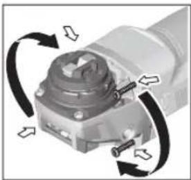 BOSCH GWX 13-125 Professional - Girar a cabeça do mecanismo de acionamento - 1
