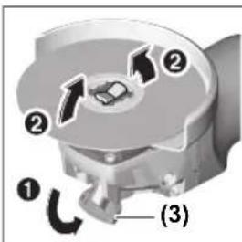 BOSCH GWX 13-125 Professional - Slijpgereedschap demonteren - 1