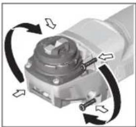 BOSCH GWX 13-125 Professional - Ajamipea pööramine - 1