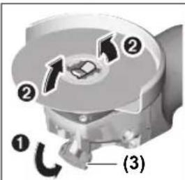 BOSCH GWX 13-125 Professional - Hiomatyökalun irrotus - 1