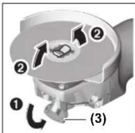 BOSCH GWX 13-125 Professional - Desmontar ferramenta de lixar - 1