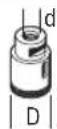 BOSCH GWX 13-125 Professional - D b d [r.p.m.] [m/s] - 1