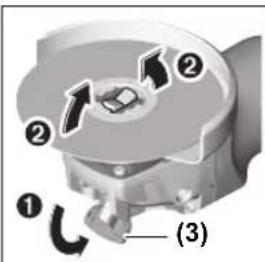 BOSCH GWX 13-125 Professional - Montaje de la herramienta abrasiva - 2