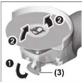 BOSCH GWX 13-125 Professional - Slīpēšanas darbinstrumentu nonemšana - 1