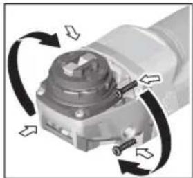 BOSCH GWX 13-125 Professional - Otočenie hlavy prevodovky - 1