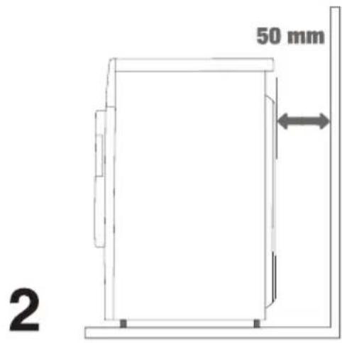 HISENSE WF1Q1041BT - Distances d'Installation - 2