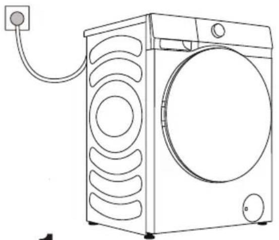 HISENSE WF1Q1041BT - MISE EN MARCHE DU LAVE-LINGE - 1