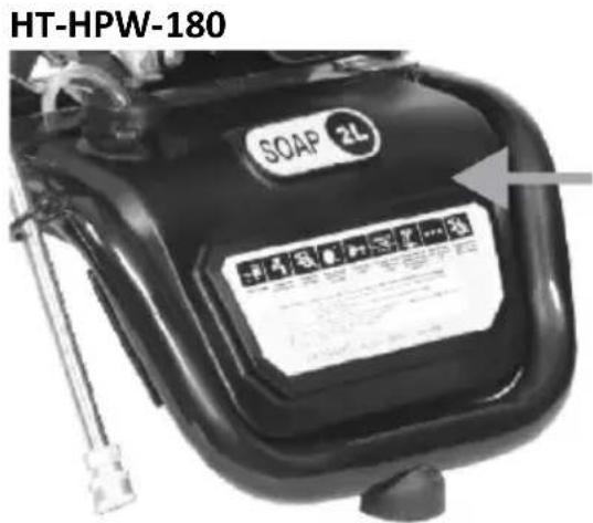 Hillvert HT-HPW-180 - Mytí čisticím prostředkem - 1