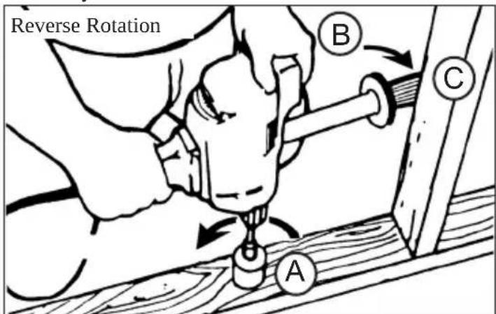 MILWAUKEE 2404-1 - To reduce the chance of bit binding: - 2