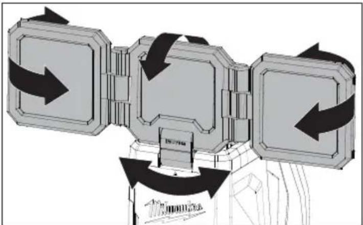 MILWAUKEE M18 ROVER 2368-20 - Ajuste de los paneles LED - 1