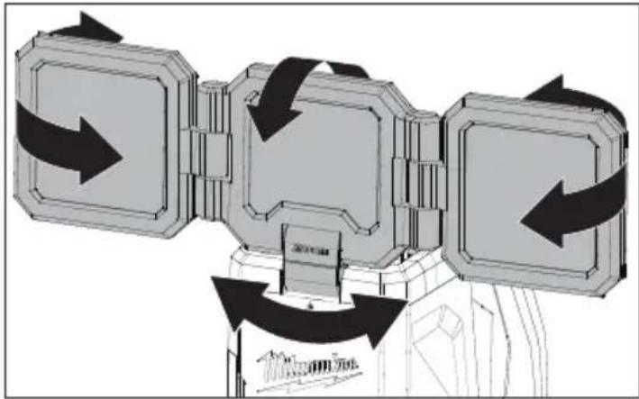 MILWAUKEE M18 ROVER 2368-20 - Adjusting the LED Panels - 1