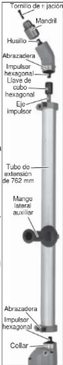MILWAUKEE 1107-6 - Cómo instalar el impulsor de ángulo recto en el taladro - 1