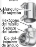 MILWAUKEE 1107-6 - Cómo instalar el impulsor de ángulo recto en el taladro - 2