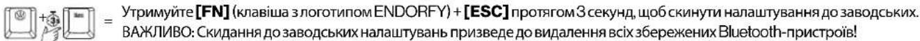 ENDORFY Celeris 1800 CZ - СКИДАННЯ ДО ЗАВОДСЬКИХ НАЛАШТУВАНЬ - 1