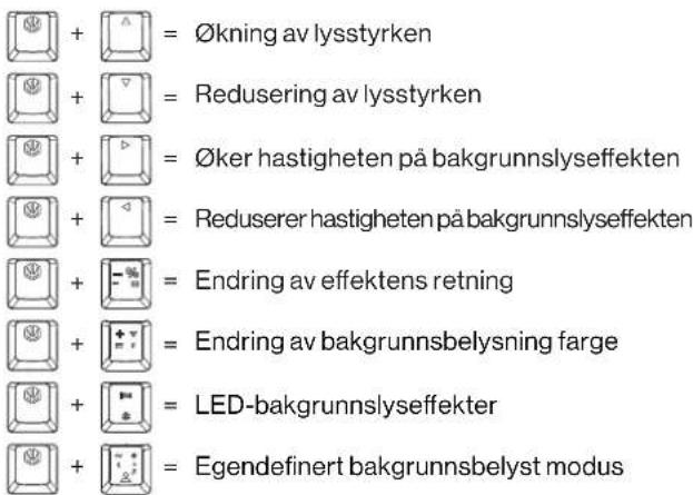 ENDORFY Celeris 1800 CZ - HVIS FUNKSJONEN FOR H∅YRE OPTION-TAST ER AKTIVERT, VIL F∅LGENDE FUNKSJONER VÆRE DEAKTIVERT: - 1
