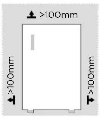 MIDEA MDRD142FGE01 - Dimensioni e spazi - 1