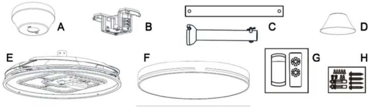 Melchioni MF 2503CEI - IDENTIFIZIERUNG DER TEILE - 1