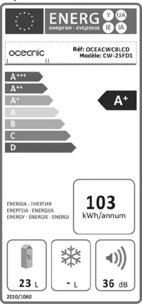 OCEANIC OCEACWC8LCD - DESCRIPTION DU PRODUIT - 2