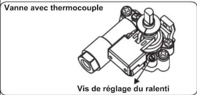 OCEANIC OCEACTG4EB1 - Réglage de la position réduite de la flamme - 1
