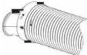OCEANIC OCEACLIM700W1 - Installation of the exhaustose and the adapter - 2