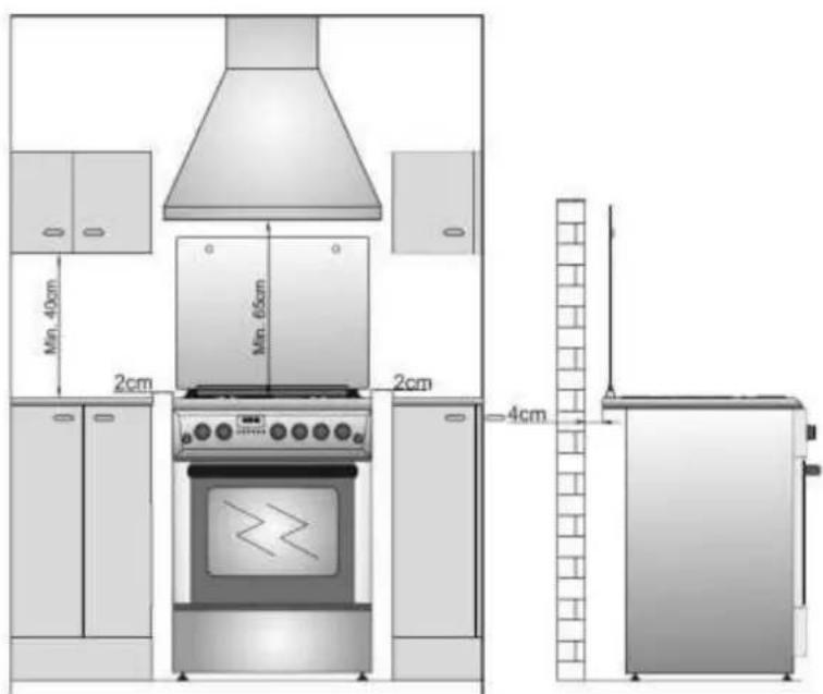 OCEANIC OCEACE5060S1 - EMPLACEMENT DE LA CUISINIERE - 1