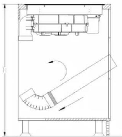 Klarstein AirJet Hybrid - INSTALLATION DES GEBOGENEN ABLUFTROHRS FÜR DEN ABLUFTBETRIEB - 3